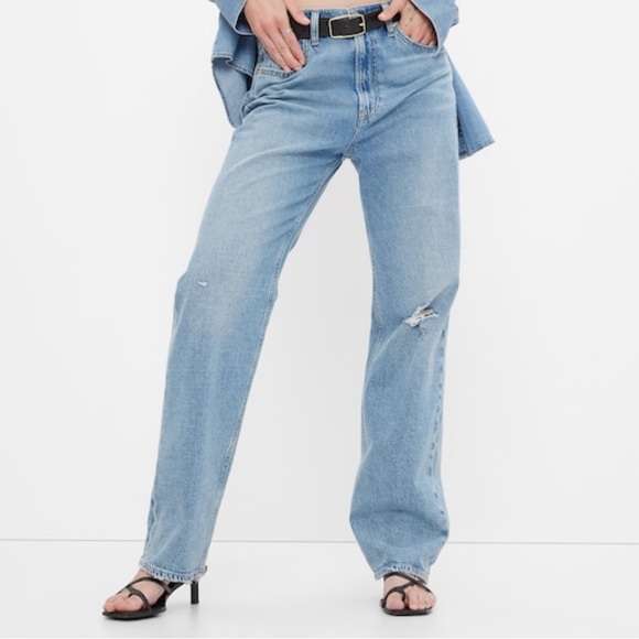 NWT High Rise Organic Cotton 90’s Loose Jeans - Picture 2 of 8